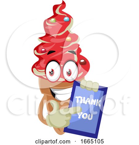 Ice Cream with Thank You Sign by Morphart Creations