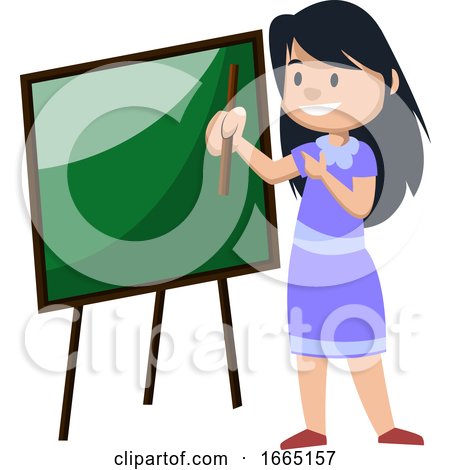 Girl with Blackboard by Morphart Creations