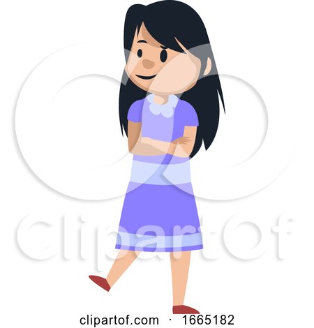 Girl Standing on One Leg by Morphart Creations