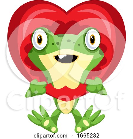Cute Frog in Love by Morphart Creations