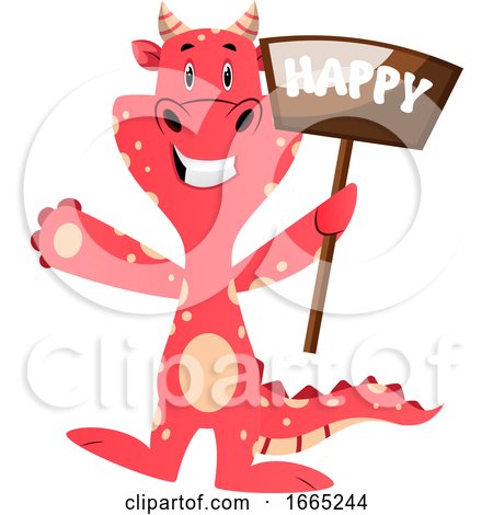 Red Dragon Is Feeling Happy by Morphart Creations