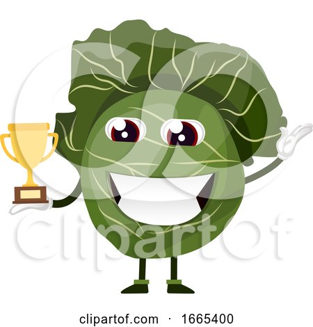 Cabbage Is Holding a Trophy by Morphart Creations