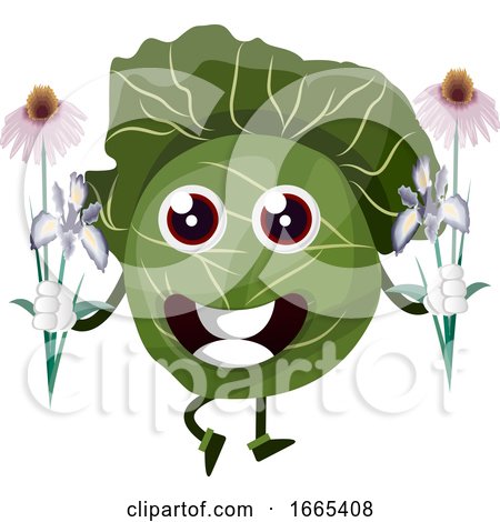 Cabbage with Flowers by Morphart Creations