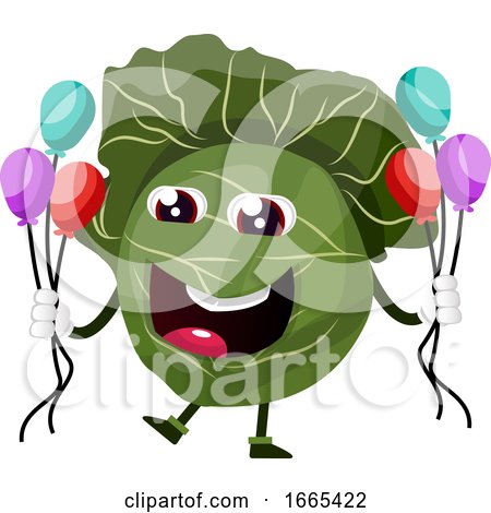 Cabbage with Balloons by Morphart Creations