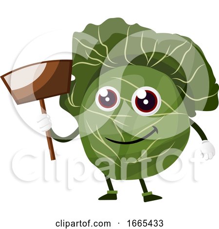 Cabbage with a Wooden Shovel by Morphart Creations