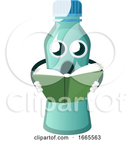 Bottle Is Reading a Book by Morphart Creations