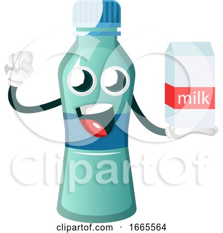 Bottle Is Holding Milk by Morphart Creations