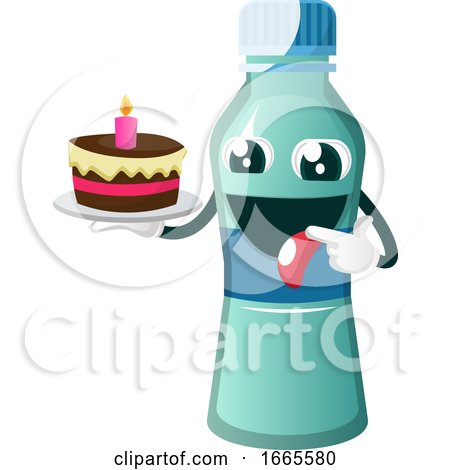 Bottle Is Holding Cake by Morphart Creations