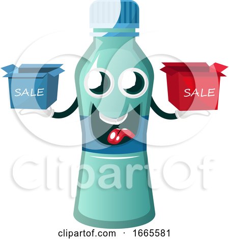 Bottle Is Holding Sale Boxes by Morphart Creations