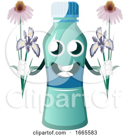 Bottle Is Holding Flowers by Morphart Creations