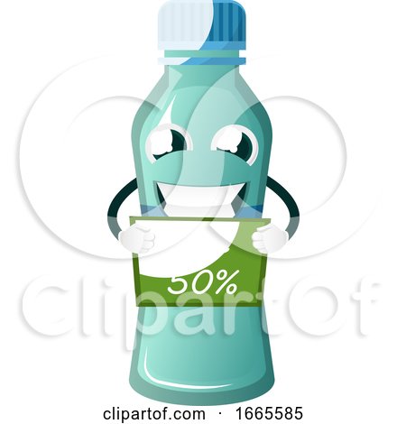 Bottle Is Holding Discount Sign by Morphart Creations