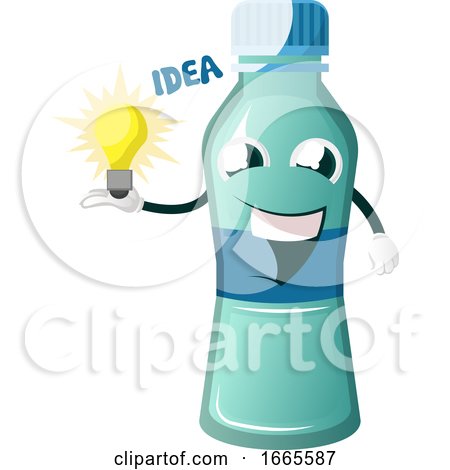 Bottle Is Holding Light Bulb by Morphart Creations