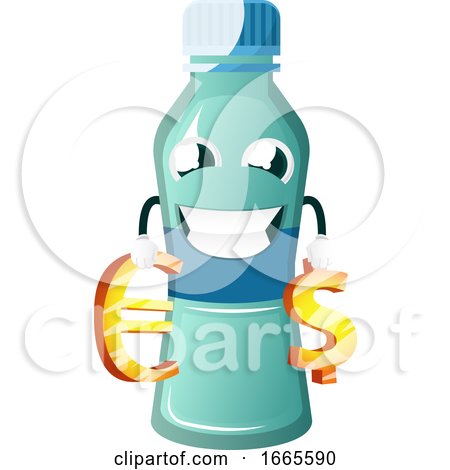 Bottle Is Holding Currency Signs by Morphart Creations