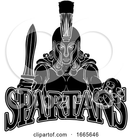 Spartan Trojan Gladiator Gamer Warrior Woman by AtStockIllustration
