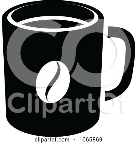 Black and White Coffee Mug by cidepix