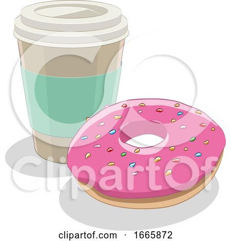 Donut and Coffee by cidepix