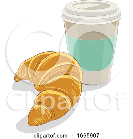 Croissant and Coffee by cidepix
