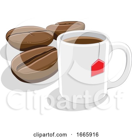 Coffee Mug with Beans by cidepix