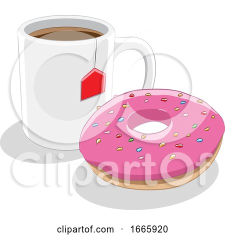Donut and Tea by cidepix