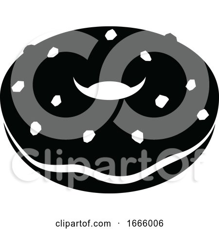 Black and White Donut by cidepix