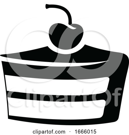 Black and White Slice of Cake by cidepix