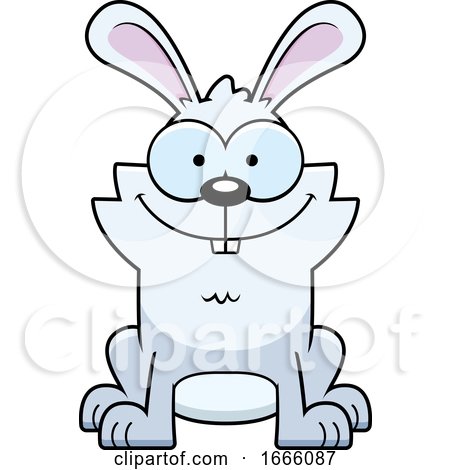 Cartoon White Bunny Rabbit by Cory Thoman