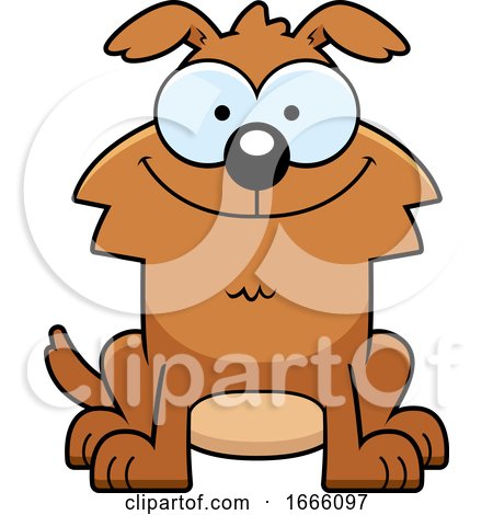 Cartoon Brown Dog by Cory Thoman