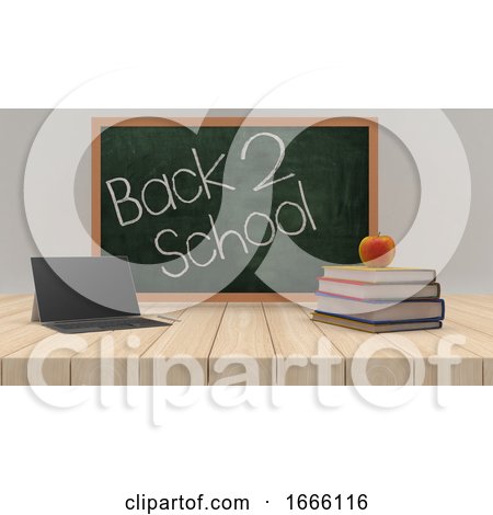Back to School 3d Render by KJ Pargeter