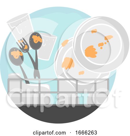 Household Chores Load Dishwasher Illustration by BNP Design Studio