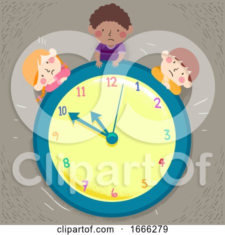 Kids Time Waiting Illustration by BNP Design Studio
