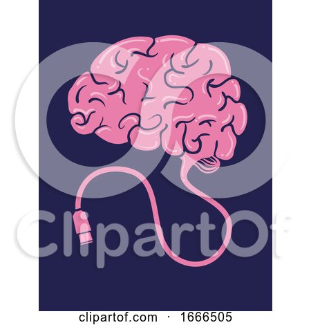 Brain Usb Illustration by BNP Design Studio