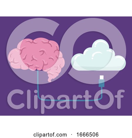 Brain Upload Information Illustration by BNP Design Studio
