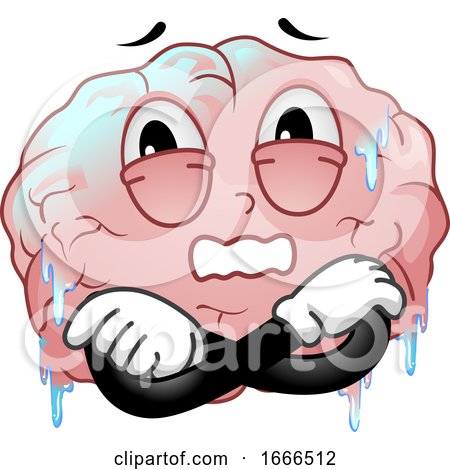 Mascot Brain Freeze Illustration by BNP Design Studio
