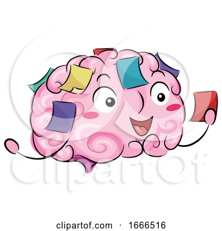 Brain Mascot Reminders Illustration by BNP Design Studio