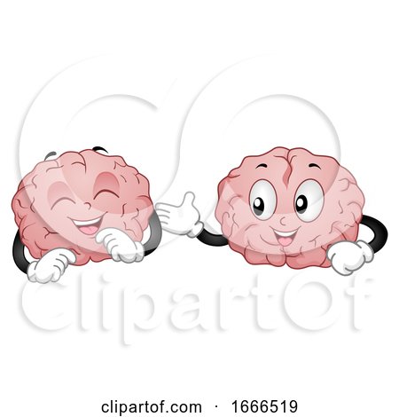 Brain Mascot Communication Illustration by BNP Design Studio
