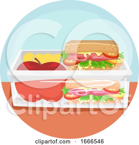 Household Chores Packing Lunch Illustration by BNP Design Studio