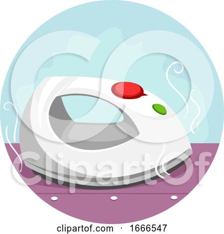 Household Chores Ironing Illustration by BNP Design Studio