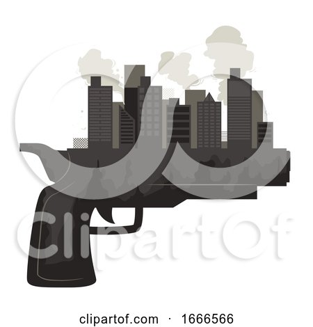 Gun City Smoke Illustration by BNP Design Studio