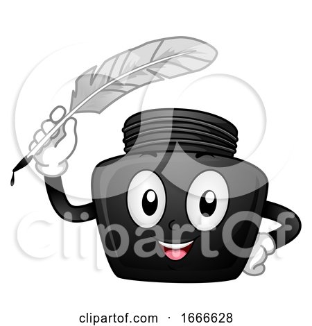 Mascot Ink Quill Illustration by BNP Design Studio