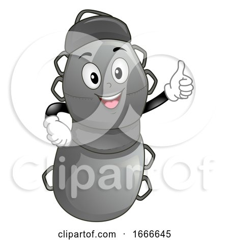Fitness Dummy Mascot Okay Illustration by BNP Design Studio