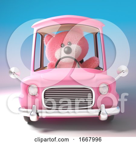 teddy bear car