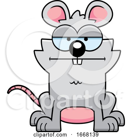 Cartoon Bored Mouse by Cory Thoman