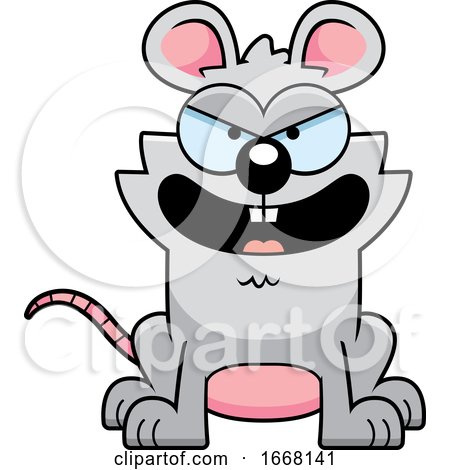 Cartoon Evil Mouse by Cory Thoman