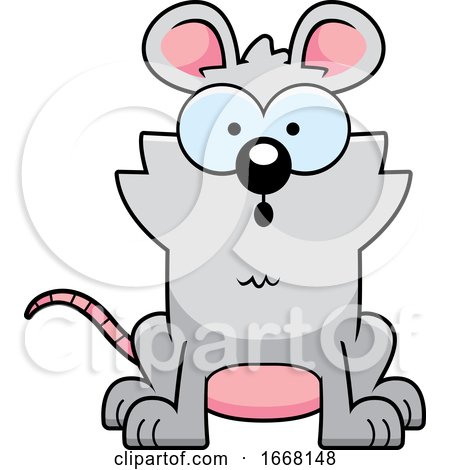 Cartoon Surprised Mouse by Cory Thoman