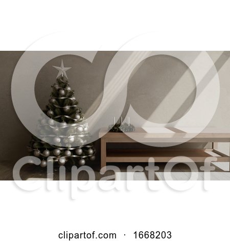 3d Render Christmas Background by KJ Pargeter