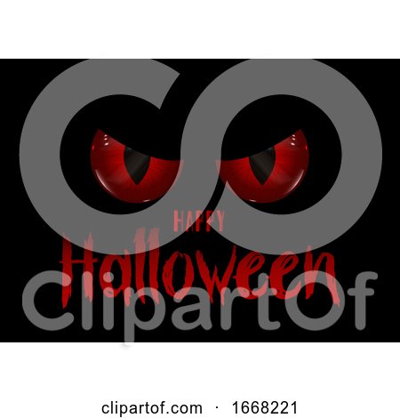 Halloween Background with Evil Eyes by KJ Pargeter