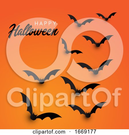 Halloween Bats Background by KJ Pargeter