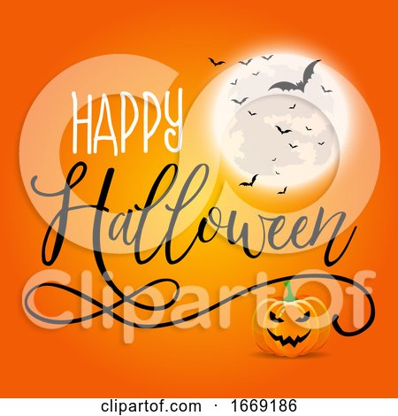 Halloween Background with Decorative Text by KJ Pargeter