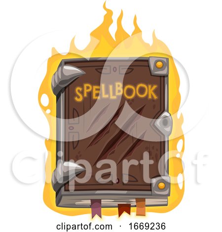Fiery Spell Book by Vector Tradition SM