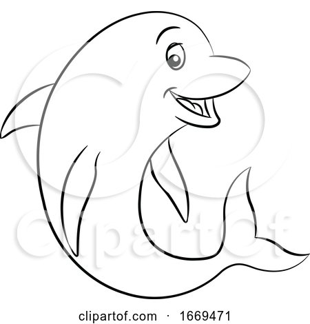 Cartoon Dolphin by cidepix